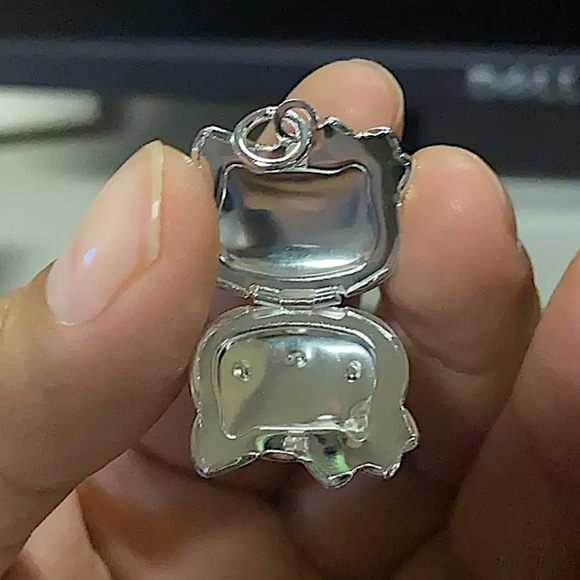 Hello Kitty Locket Sterling Silver Necklace - Picture 10 of 10